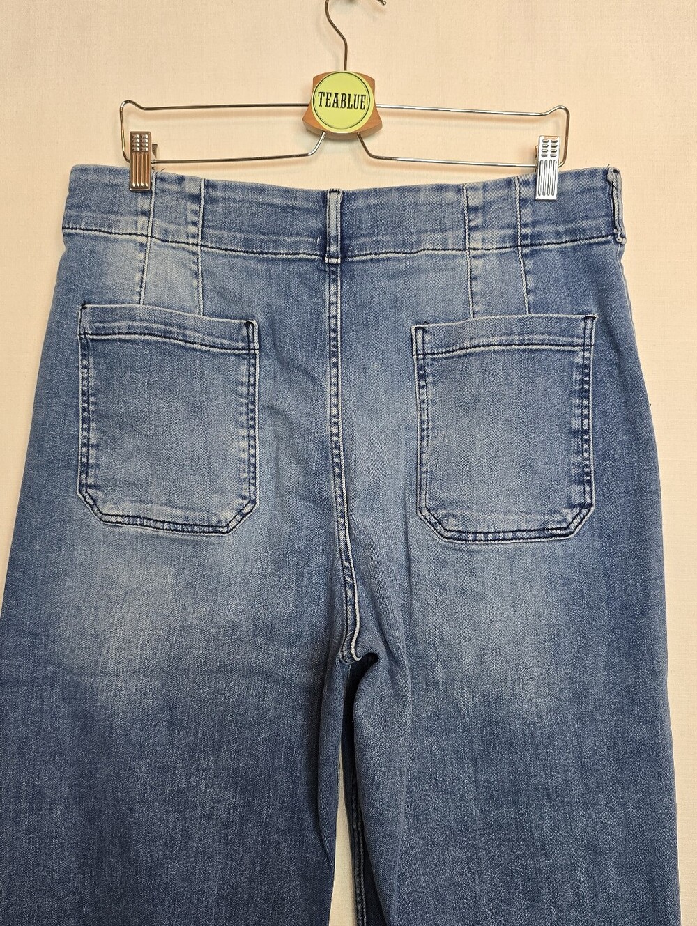 Maeve The Colette Crop High-Rise Wide-Leg Jean 33 Anthropologie Denim - Picture 8 of 12
